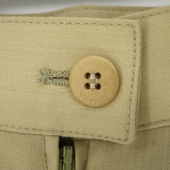 Louis Feraud Skirt Womens 8 Beige Gold Wool Blend Lined Pencil Back Zip Vintage - Picture 9 of 12